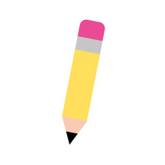 Pencil writing instrument icon vector illustration design graphic