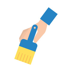 paint brush isolated icon vector illustration design
