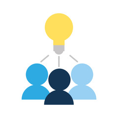 Bulb idea on icon vector illustration design graphic