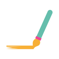 paint brush isolated icon vector illustration design