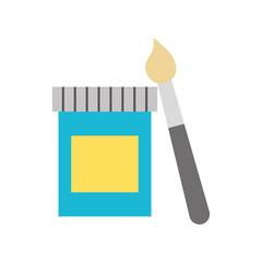 paint bottle isolated icon vector illustration design