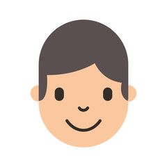 Fototapeta premium young man head avatar character vector illustration design