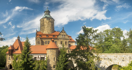 Fototapeta na wymiar Czocha Castle in the morning-Lower Silesia, Poland
