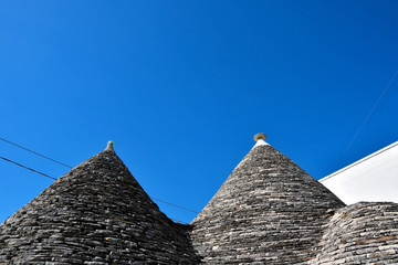 View of Trulli houses in Alberobello, Italy