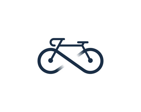 Bike Icon Logo Design Element