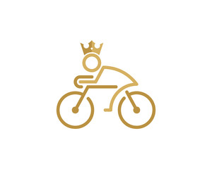 Bike King Icon Logo Design Element