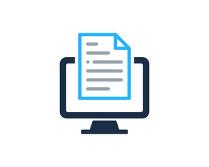 File Document Computer Icon Logo Design Element