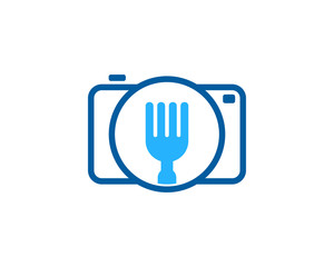 Food Camera Icon Logo Design Element