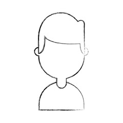 young man avatar character vector illustration design