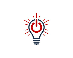 Power Idea Icon Logo Design Element