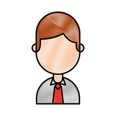 businessman avatar character icon vector illustration design