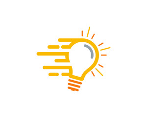Fast Idea Icon Logo Design Element