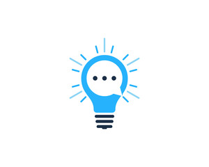 Chat Idea Icon Logo Design Element