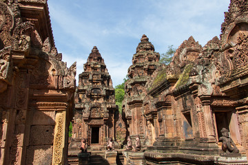 Naklejka premium Siem Reap Banteay Srei or Lady Temple, Siem Reap, Cambodia