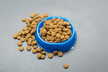 Dried food for dogs or cats.
