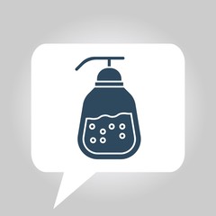 liquid soap bottle vector icon