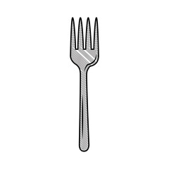 fork cutlery isolated icon vector illustration design