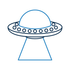 unidentified flying object icon vector illustration design