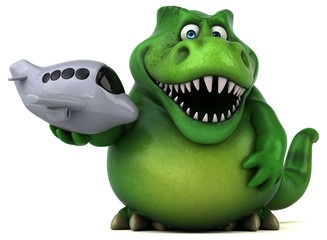 Fun dinosaur - 3D Illustration