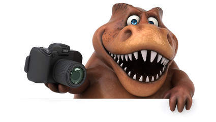 Fun Trex - 3D Illustration © Julien Tromeur