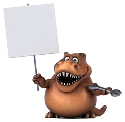 Fun Trex - 3D Illustration © Julien Tromeur