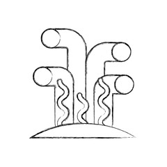 marine coral sealife icon vector illustration design