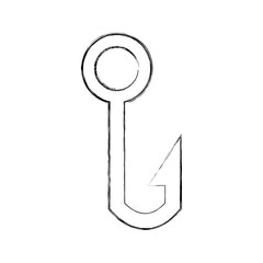 Fishing hook isolated icon vector illustration design
