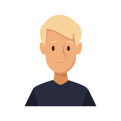 cartoon man young character smile image