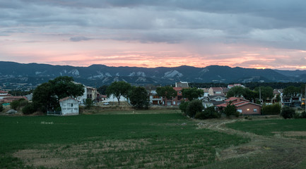 Fototapeta na wymiar landscape of taradell