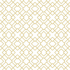 Modern stylish seamless geometric vector pattern with thin linear squares