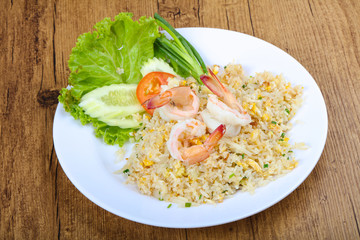 Fried rice with prawn