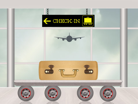 chek-in in airport