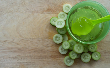Cucumber face spa For the beauty of women