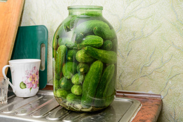 green tasty cucumbers