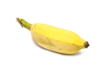 Cultivated banana isolated on white background