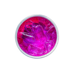 Butterfly pea juice in bowl