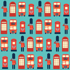 london vector pattern seamless