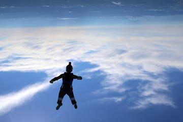 Obraz na płótnie Canvas Skydiving in Norway