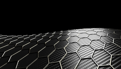 hexagonal carbon fiber texture