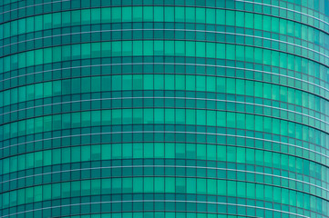 Modern green glass windows texture