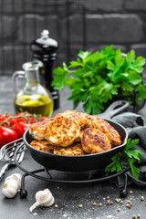 Chicken meat cutlets