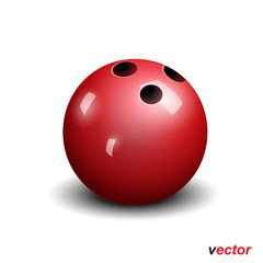 Bowling ball isolated