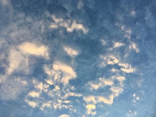 Sunset sky and clouds