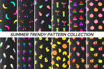 Summer fruits pattern
