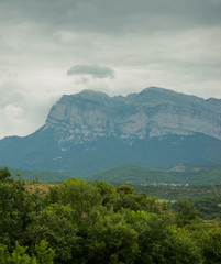 Panorama montagne Ainsa Espagne