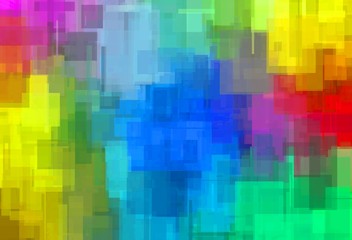 Abstract colored background with geometric objects