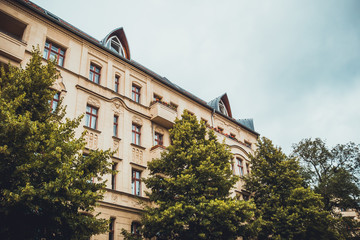 typical buildings at friedrichshain, berlin