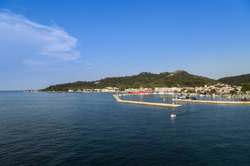 Fototapeta na wymiar Port of Thassos island 