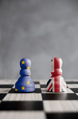 Brexit chess concept