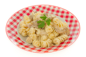 pâtes aux champignons